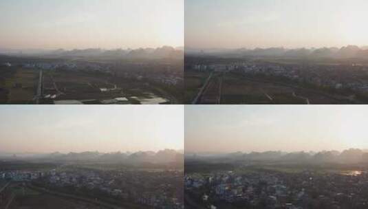 湖南永州宁远十里画廊航拍高清在线视频素材下载