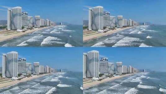 海景房沿海城市高清在线视频素材下载
