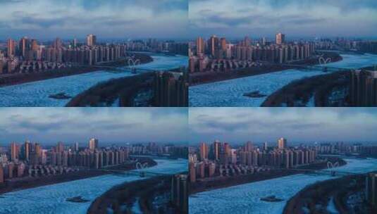 【高清8K】 沈阳浑南区南京桥夜景高清在线视频素材下载