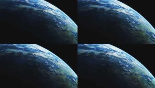 从太空看地球高清在线视频素材下载