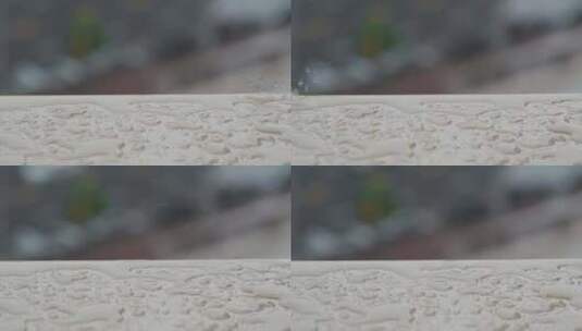 雨天雨水实拍高清在线视频素材下载