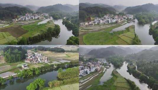 4k 航拍贵州邢江河河流高清在线视频素材下载