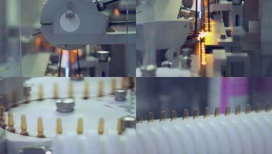 自动化设备医疗工厂药物生产高清在线视频素材下载