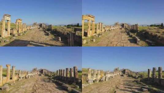 希拉波利斯的古代遗迹。高清在线视频素材下载