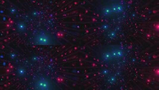 闪烁变色空间粒子3d插图高清在线视频素材下载