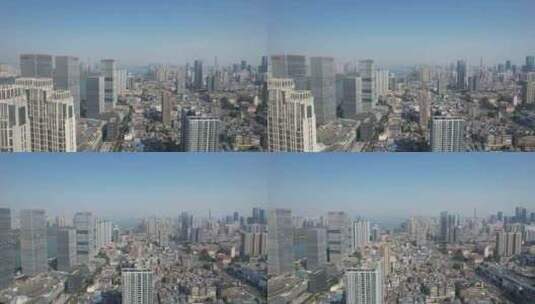 湖南长沙城市高楼大厦建筑航拍高清在线视频素材下载