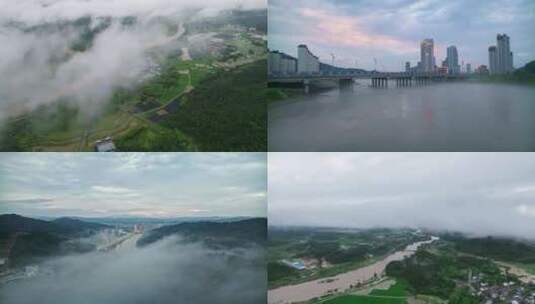云雾缭绕的美景高清在线视频素材下载