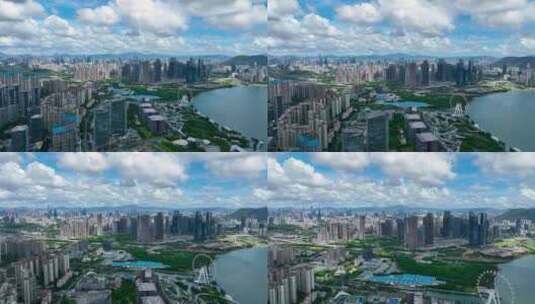 4K航拍深圳前海高楼大厦4高清在线视频素材下载