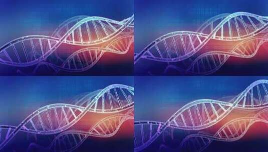 DNA分子，双螺旋链高清在线视频素材下载