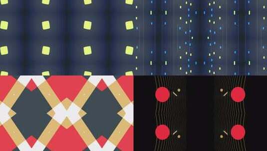 127 4K超酷炫运动几何背景高清在线视频素材下载