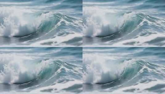 大海海浪近景画面高清在线视频素材下载