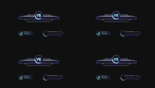 蓝色科技感体育游戏比赛字幕条导航条高清AE视频素材下载