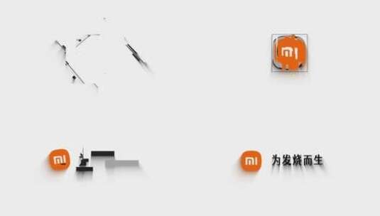 优雅图形切割LOGO演绎动画高清AE视频素材下载