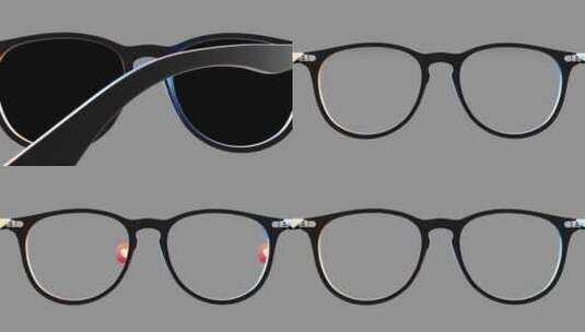 透明通道智能眼镜AR眼镜未来眼镜高清AE视频素材下载