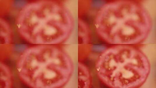 微距西红柿瓤西红柿籽 (2)高清在线视频素材下载