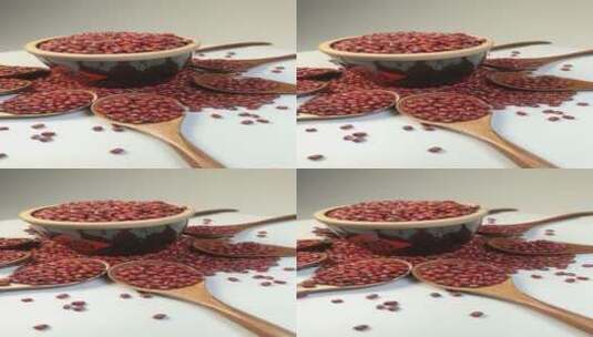 红豆赤小豆豆子4K高清在线视频素材下载
