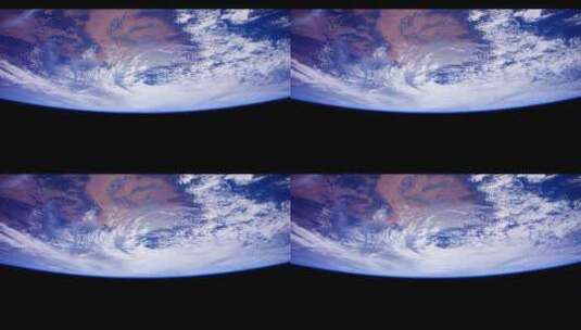 国际空间站拍摄的地球照片高清在线视频素材下载