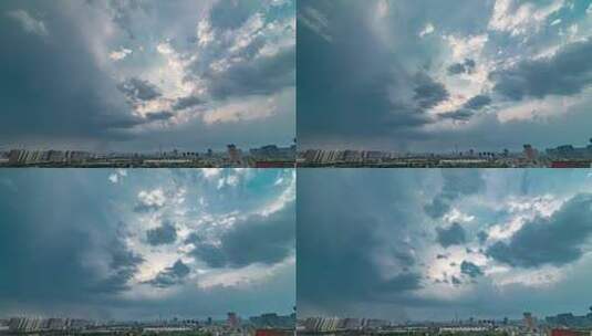 雷雨天4k雷暴云层延时摄影高清在线视频素材下载