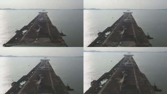 海上修高速4K航拍原素材高清在线视频素材下载