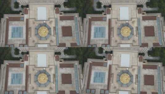 无锡灵山梵宫4K航拍原素材高清在线视频素材下载