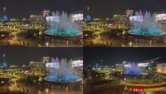 济南泉城广场，地标建筑高清在线视频素材下载