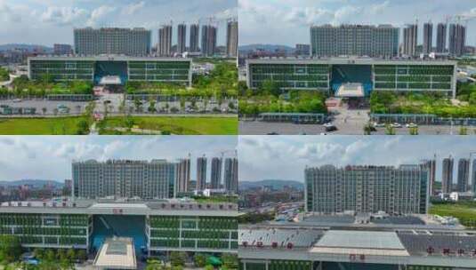 深圳中山大学附属第七医院航拍高清在线视频素材下载