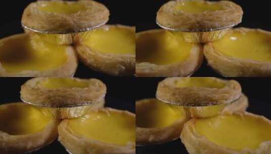 甜品甜点葡式蛋挞高清在线视频素材下载