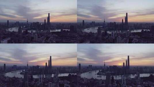上海日出环绕延时高清在线视频素材下载