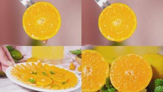 清香蜜橘高清在线视频素材下载