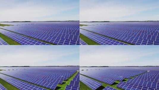 太阳能板光伏清洁能源新能源高清在线视频素材下载