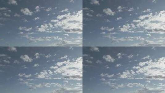 实拍：纯净蓝天白云高清在线视频素材下载