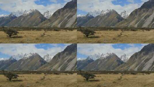 新西兰库克山国家公园景观高清在线视频素材下载