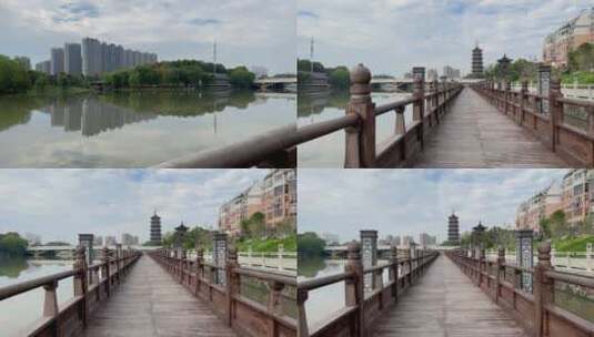 江苏泰州城市景观   4k高清在线视频素材下载