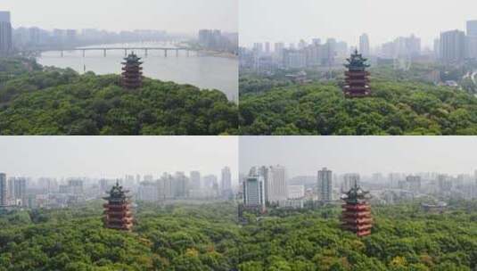 湖南省株洲市神农公园塔高清在线视频素材下载