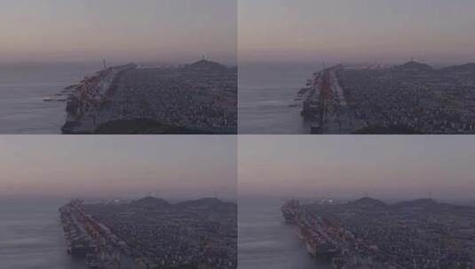 洋山港码头7高清在线视频素材下载