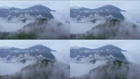 航拍云雾缭绕 云海高清在线视频素材下载