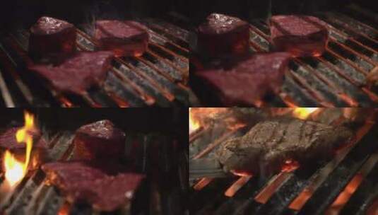 高级餐厅烤肉高清在线视频素材下载