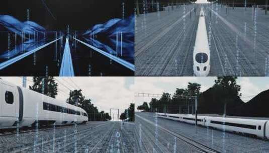 现代化高铁火车快车行驶高清在线视频素材下载