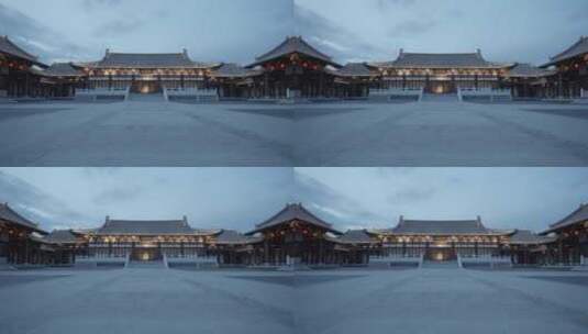 杭州南宋德寿宫博物馆夜景高清在线视频素材下载
