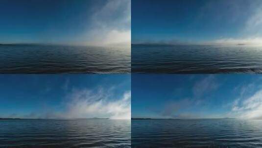 湖泊云雾延时高清在线视频素材下载