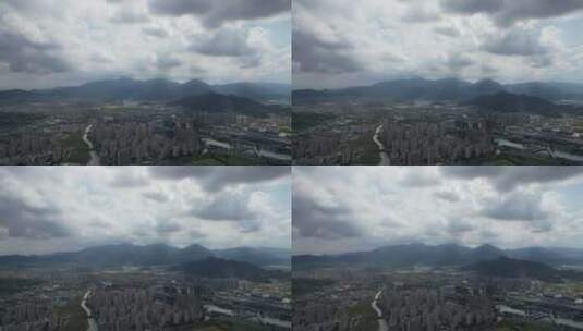 浙江温州城市风光航拍高清在线视频素材下载