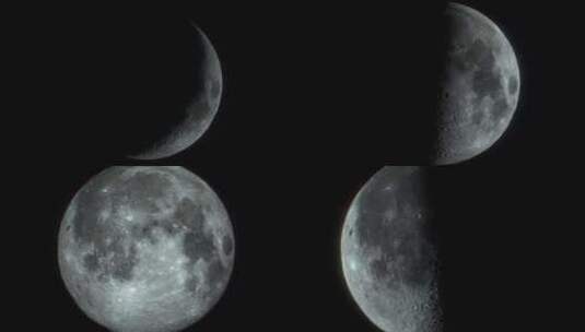 月球变焦高清在线视频素材下载