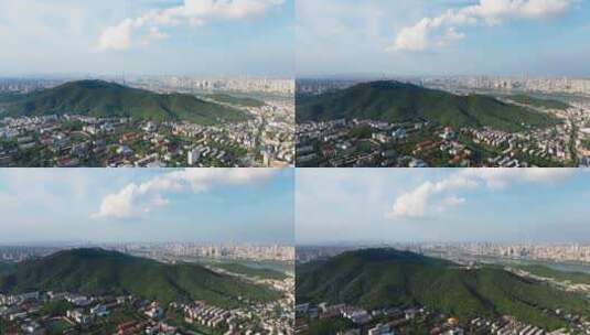 4K长沙岳麓山湘江城市航拍高清在线视频素材下载