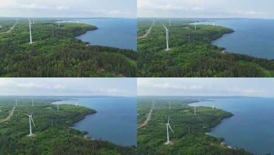 航拍海南环岛公路海洋森林海岸与海岸线航拍高清在线视频素材下载