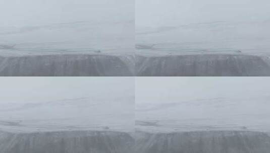 航拍雪后的新疆禾木村草原高清在线视频素材下载