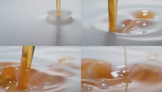 牛奶素材 蜂蜜素材高清在线视频素材下载
