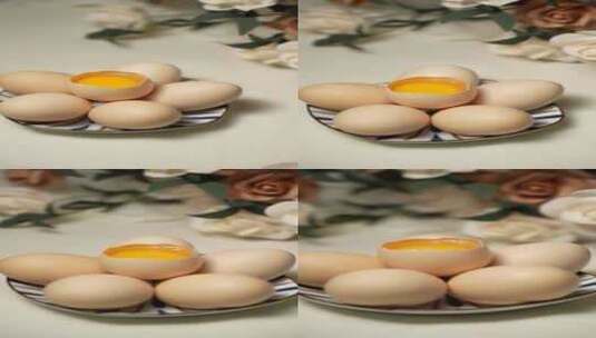 农村谷物土鸡蛋静物氛围实拍视频素材高清在线视频素材下载