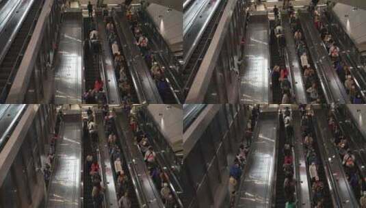 香港金钟路地铁场景高清在线视频素材下载