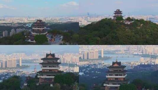 惠州挂榜阁航拍合集高清在线视频素材下载