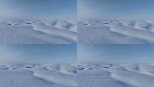 呼伦贝尔大雪原白雪皑皑高清在线视频素材下载